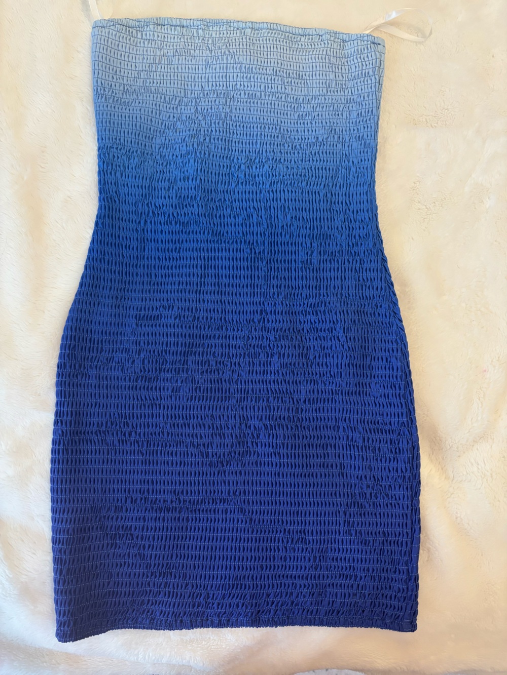 Princess Polly Blue Ombre Smocked Mini Dress